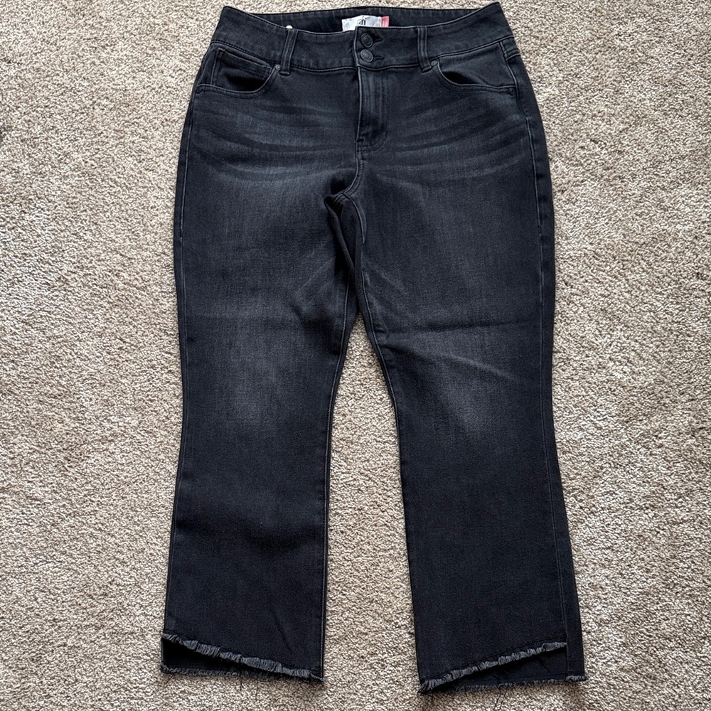 CAbi Hi Low Crop Jeans